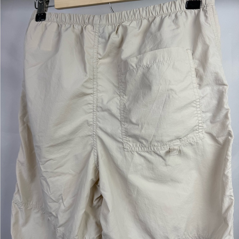H&M Cream Parachute Cargo Pants XS Drawstring Lightweight Utility - Picture 8 of 14